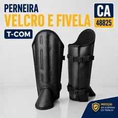 Perneira de segurança Bidim 3 talas de proteção e fecho com velcro e fivela  Com Firmeza e Segurança
