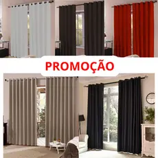 Cortina De Sala Grande 2,00 X 1,20 Metros - Cortina Grande Para Sala