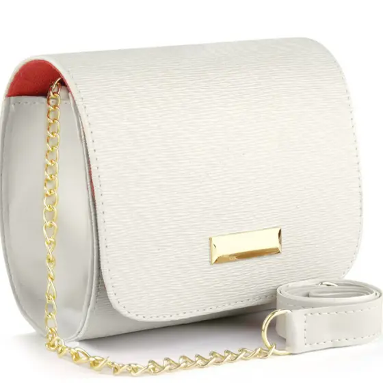 Bolsa De Ombro Feminina Corrente Dourada