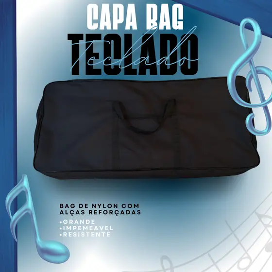Capa Bag para Teclado 5/8 - Modelo Luxo Impermeável e Resistente