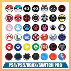 Par De Grip Borracha Protetora de Silicone Para Analógicos de Controles de PS5, PS4, Xbox Series, One e 360