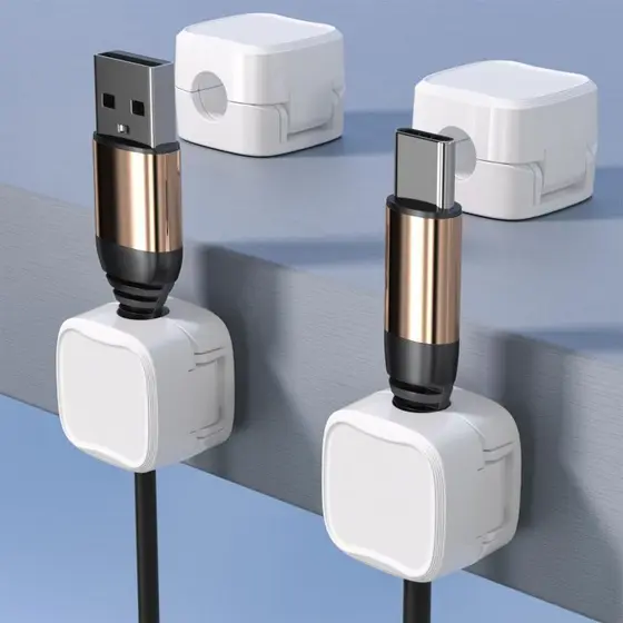 Organizador De Cabos Fios Magnético Mesa Celular