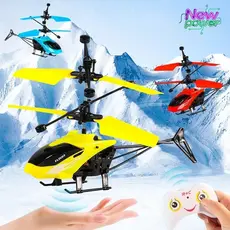 Aeronave De Controle Remoto Recarregável Com Detecção De Helicóptero Bidirecional Pendurado Interno Brinquedos sensor