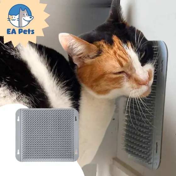 Escova De Parede Para Gatos Da Pet Games Massageadora Tira Pelos Confortável Saudável Higiênica