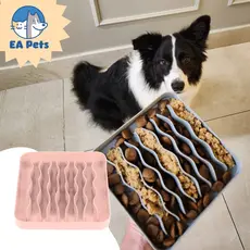 Comedouro Lento Ondinhas Da Pet Games Para Cães De Pequeno e Médio Porte Interativo Saudável