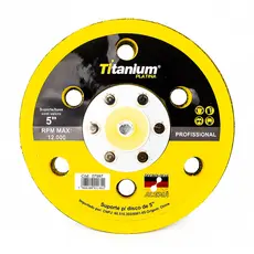Suporte de Disco Lixa Velcro 5" (125mm) para Esmerilhadeira – Titanium Platina