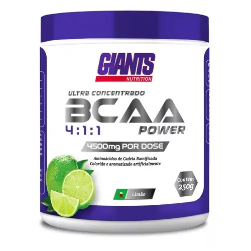 Bcaa Power 4:1:1 250g Ultra Concentrado 4500mg Giants