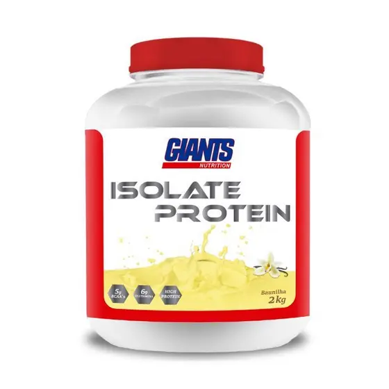 Isolate Protein 2kg Bcaa Glutamina Whey Giants Nutrition