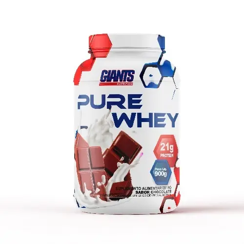 Pure Whey 900g Concentrado E Isolado 21g Protein Giants Nutrition