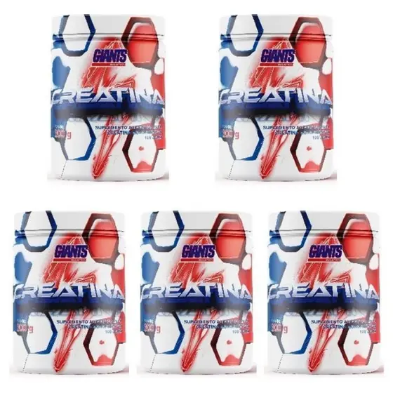 Kit 5 Creatina 300g cada Giants Nutrition