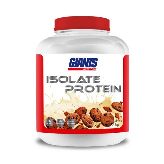 Isolate Protein 2kg Lançamento Cookies + Bcaa Glutamina Whey Giants Nutrition