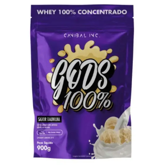 Gods Whey 100% Concentrado 900g Canibal