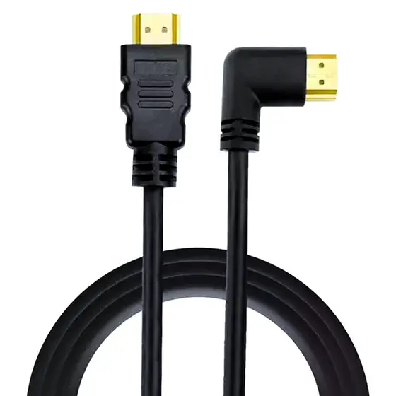Cabo Hdmi Gold 90 Graus - 2.0 4k Hdr 19p 2m