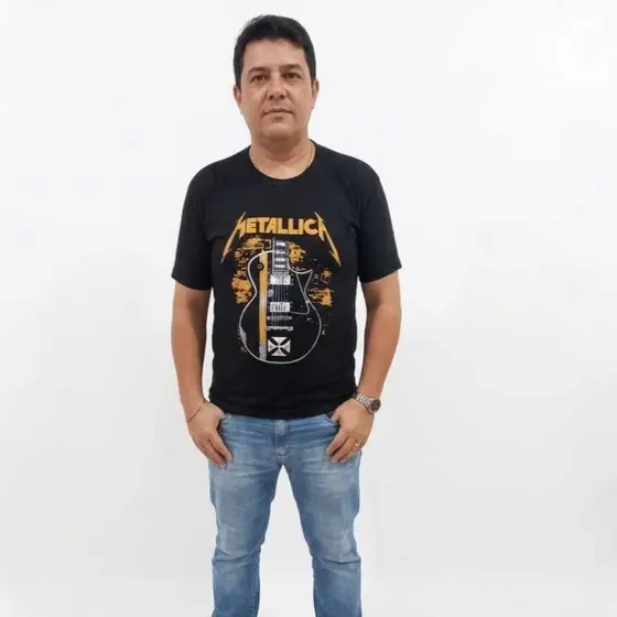 Camiseta Masculina Banda Rock 100% Algodão
