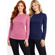 Kit 2 Blusa Térmica Peluciada Feminina Segunda Pele Inverno Frio