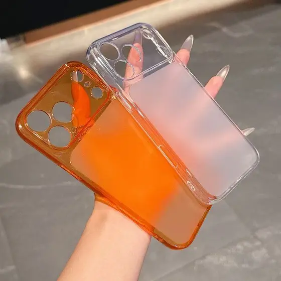 Capa De Telefone Macia TPU Série 17 Instantânea Para IPhone 17 16 15 14 13 Pro Max Fosco Anti Impressão Digital