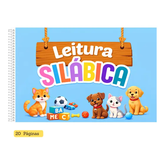 Apostila de Alfabetização – Leitura Silábica Textos Fáceis e Ilustrados Leitura Infantil 20 Páginas