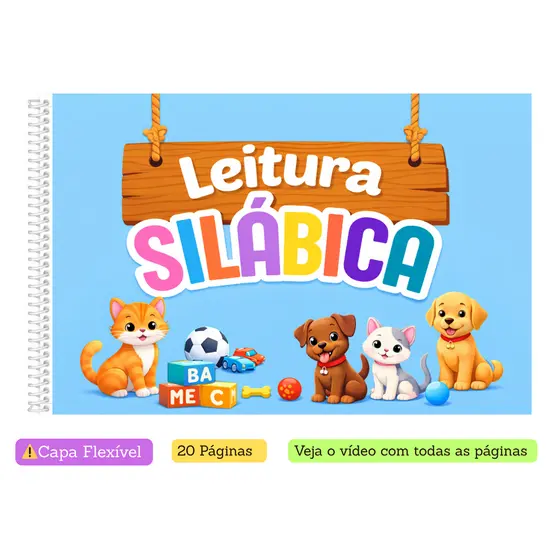 Apostila de Alfabetização – Leitura Silábica e Ilustrados Leitura Infantil 20 Páginas