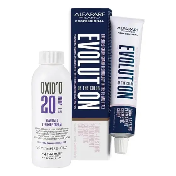 Kit Coloração Alfaparf Evolution E Ox 20 Volumes - Escolha Sua Cor