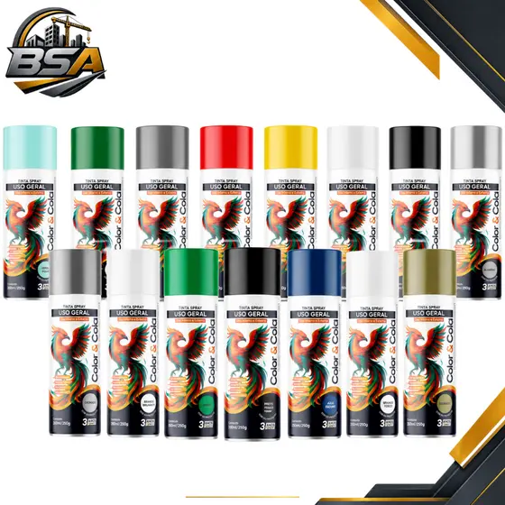 Tinta Spray Uso Geral Multiuso Secagem Rápida Madeira Metal 350ml