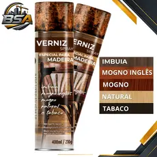 Tinta Verniz Spray Uso Geral 400ml Madeira Secagem Rápida Etaniz