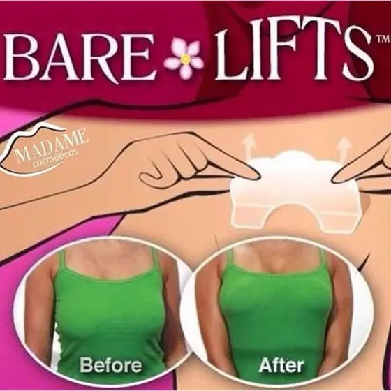 Adesivo até 100 Peças  em silicone,fita adesiva invisível elevador de peito Baré Lifts