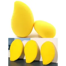 Kit Com 6 peças Esponja de Rosto Facial Maquiagem Base Manga Aleatoria