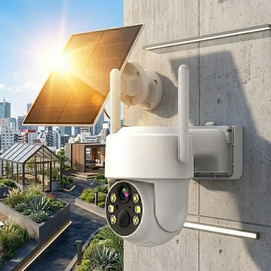 Câmera Solar Wi-Fi Inteligente com Detecção de Movimento HD UNIBOM