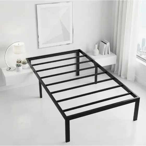 Estrado Metálico para Cama de Solteiro com Ripas de Aço Dobrável Resistente e Prático UNIBOM