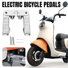 Pedaleiras Para Motocicleta , Pedais De Bicicleta Elétrica De Liga De Alumínio Fáceis De Instalar , Confo