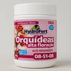 Fertilizante Orquídea Alta Floração NPK 08-51-08 | Estimula Floração Intensa | Flores em geral | 200g