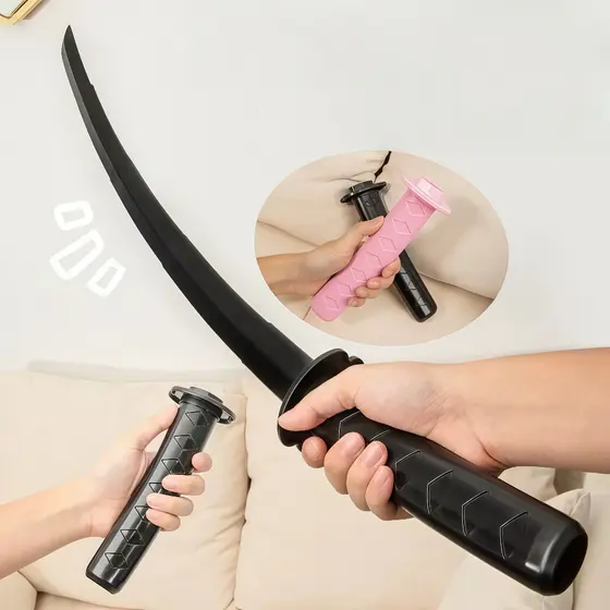 Espada Brinquedo Ninja Samurai 3D Retrátil Infantil Presente Cosplay