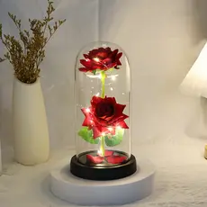 Luminária Cúpula A Bela e A Fera / O Pequeno Príncipe com A Rosa Encantada G Amor Lindo Boutique