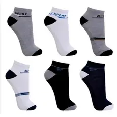 Kit 12 Pares De Meias Masculino Estampadas SPORTE Cano Curto / KIT com 3, 6 ou 12 pares escolha na variação
