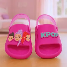Chinelo Infantil Nuvem Slide Menina kpop Coração Unicornio Borboleta Macio Confortável Leve