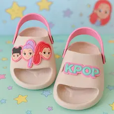 Chinelo Infantil Nuvem Slide Menina Guerreiras Coração Unicornio Borboleta Macio Confortável Leve