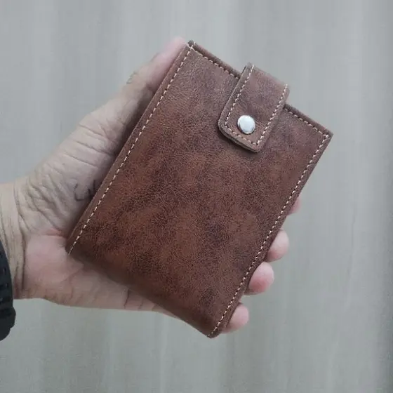 Carteira masculina Sintética Compacta Cartões CNH Cédulas