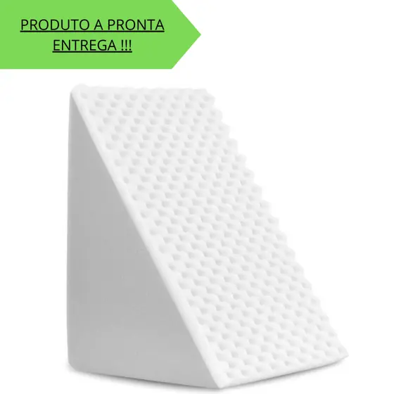 Travesseiro Encosto Triangular Repouso Leitura Capa Com Ziper
