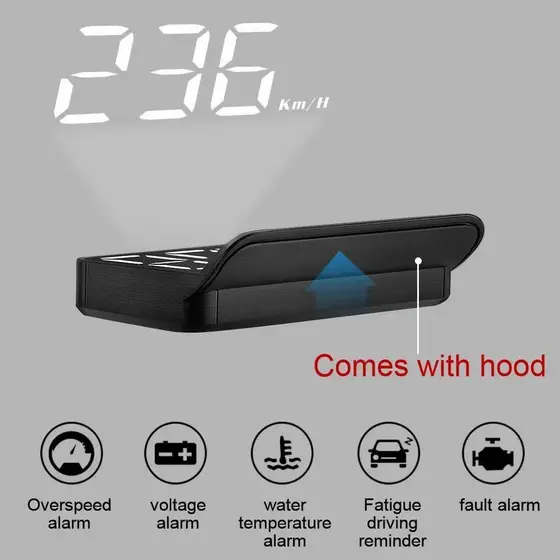 2024 Novo Velocímetro Holográfico Cabeças De Para Cima Visor Digital GPS Projetor De Pára-Brisas Display Eletrônico Accessori