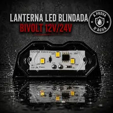 Lanterna luz de placa led blindada a prova de água Bivolt Forte apenas uma unidade