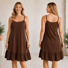Vestido Feminino Curto Festa de Alcinha Soltinho Conforto Leve Casual Fluido