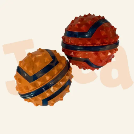 BRINQUEDO MORDEDOR  PARA CÃES BOLA CLAVA 8CM