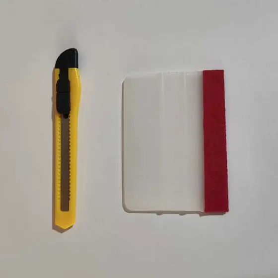 Kit Instalação Espátula com Feltro 2 em 1 + Estilete de Precisão