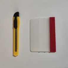 Kit Instalação Espátula com Feltro 2 em 1 + Estilete de Precisão