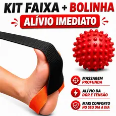 Kit Faixa Alongamento Tratamento Facite Esporão + Bola Cravo