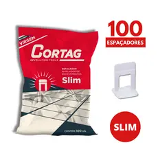Espaçador Nivelador Piso Revestimento Slim 1,0mm 1,5mm 2,0mm Caixa 100un Cortag