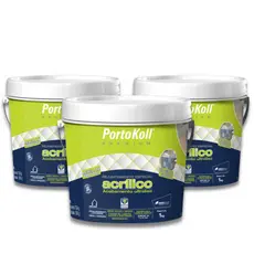 Rejunte Premium Branco Porcelanato Pote 1Kg Portokoll Flexível Impermeável Pedra Cerâmica