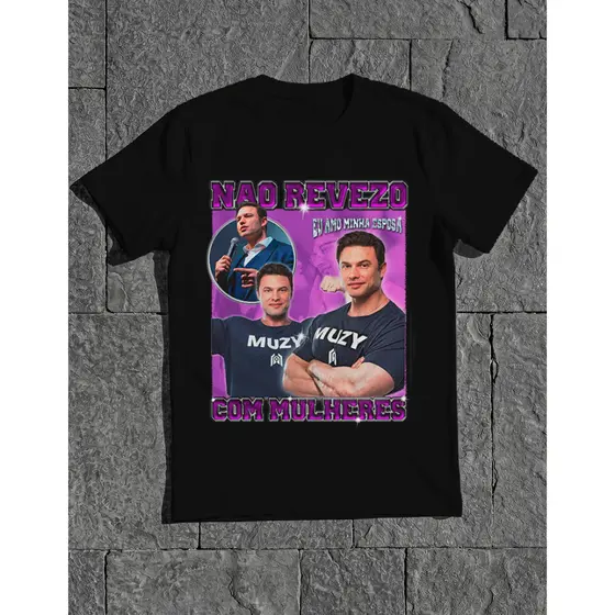 Camiseta T-shirt Unissex Nao Revezo Com Mulheres Academia  PresenteTenho Namorada/Esposa 100% Algodão