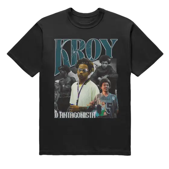 Camiseta Kroy Mc O Antagonista P Sair Unissex Streetwear Estampa Bootleg Em DTF 100% Algodão