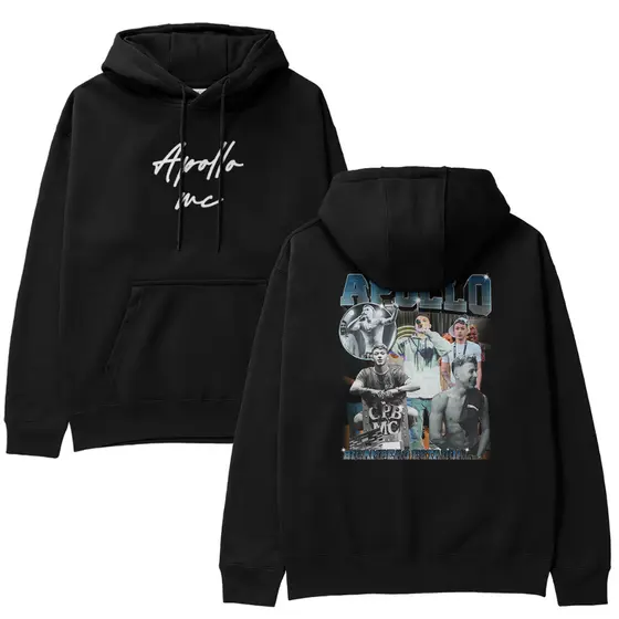Moletom Apollo Mc Bicampeao, Blusao Streetwear Estampa Em DTF Bootleg